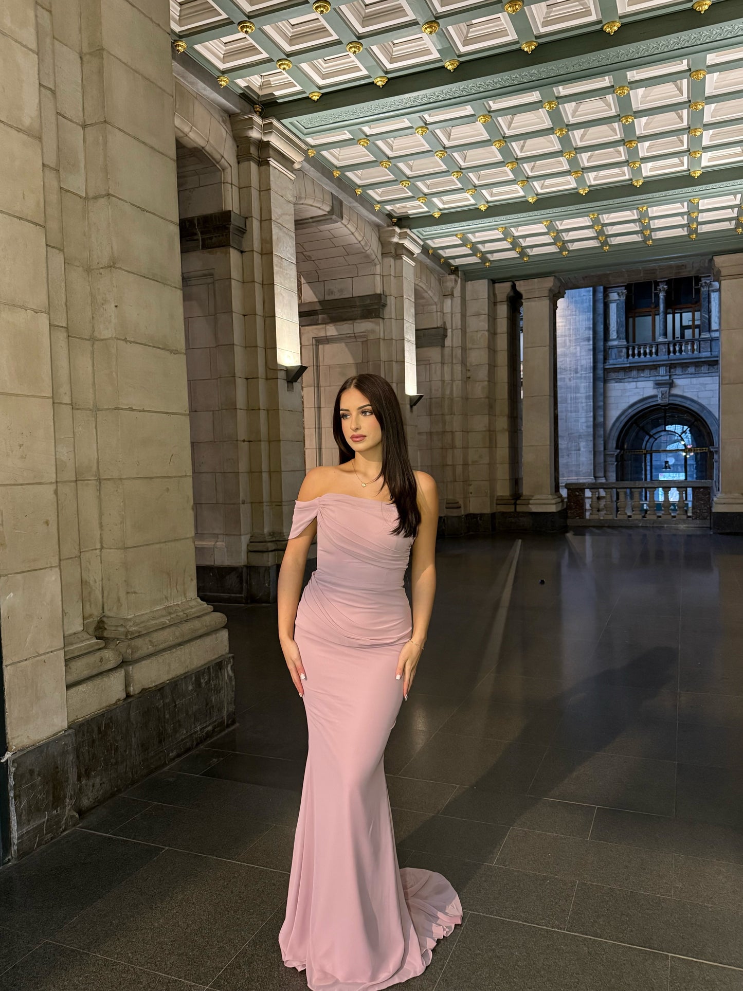 The Elvana dress soft pink