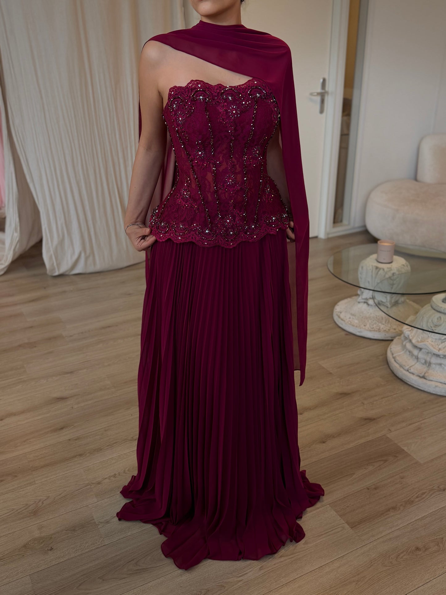 The Arya dress plum