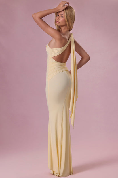 Jersey Bridesmaid Dress in Butter