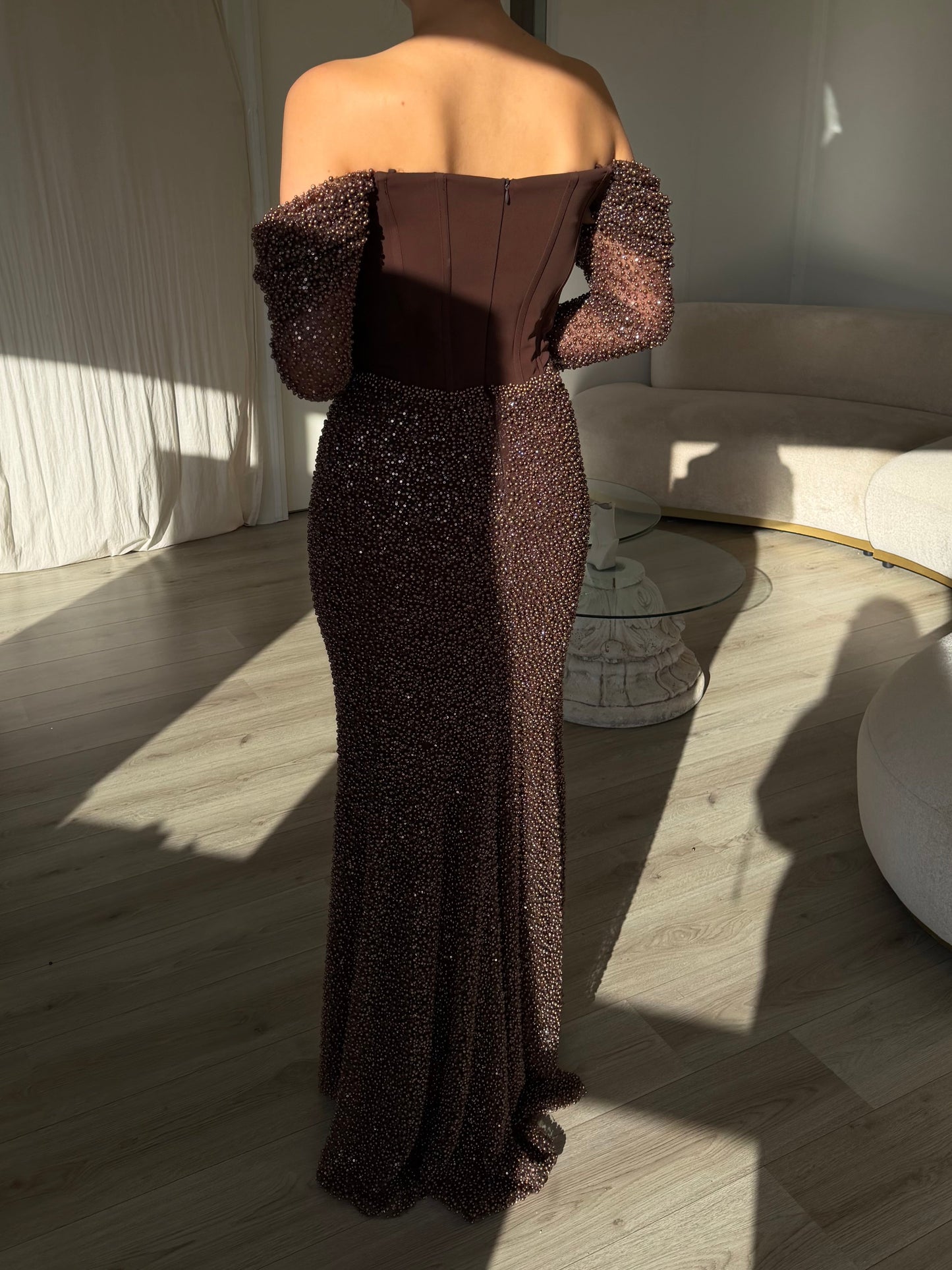 The Velina dress brown