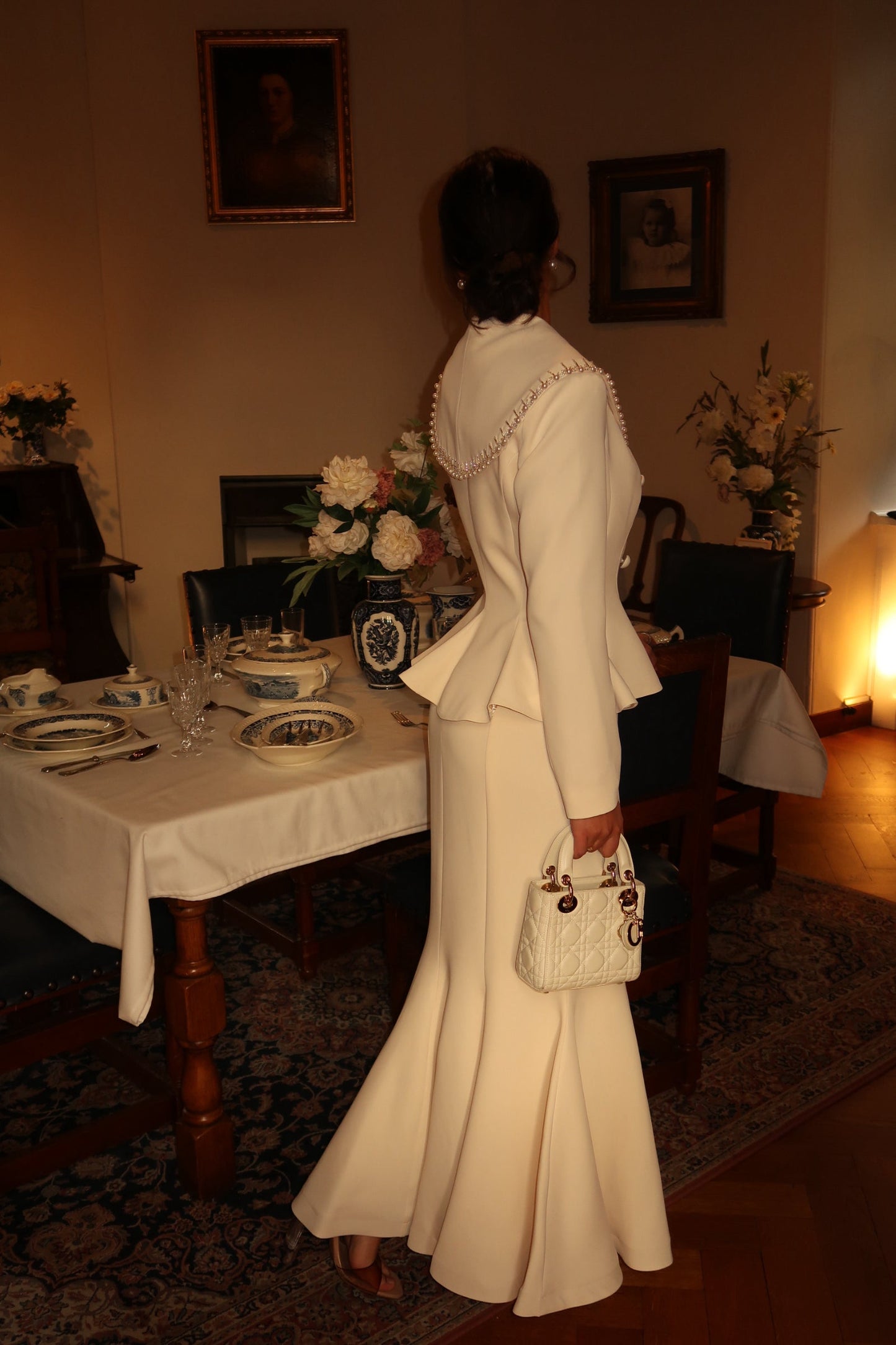 The Evelina suit ivory