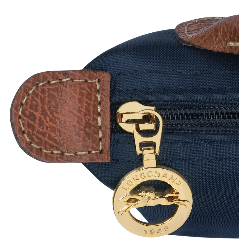 Le Pliage Original Pouch with handle Navy - Recycled canvas