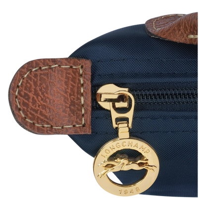 Le Pliage Original Pouch with handle Navy - Recycled canvas