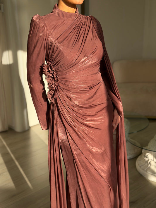 The Amira dress rosewood