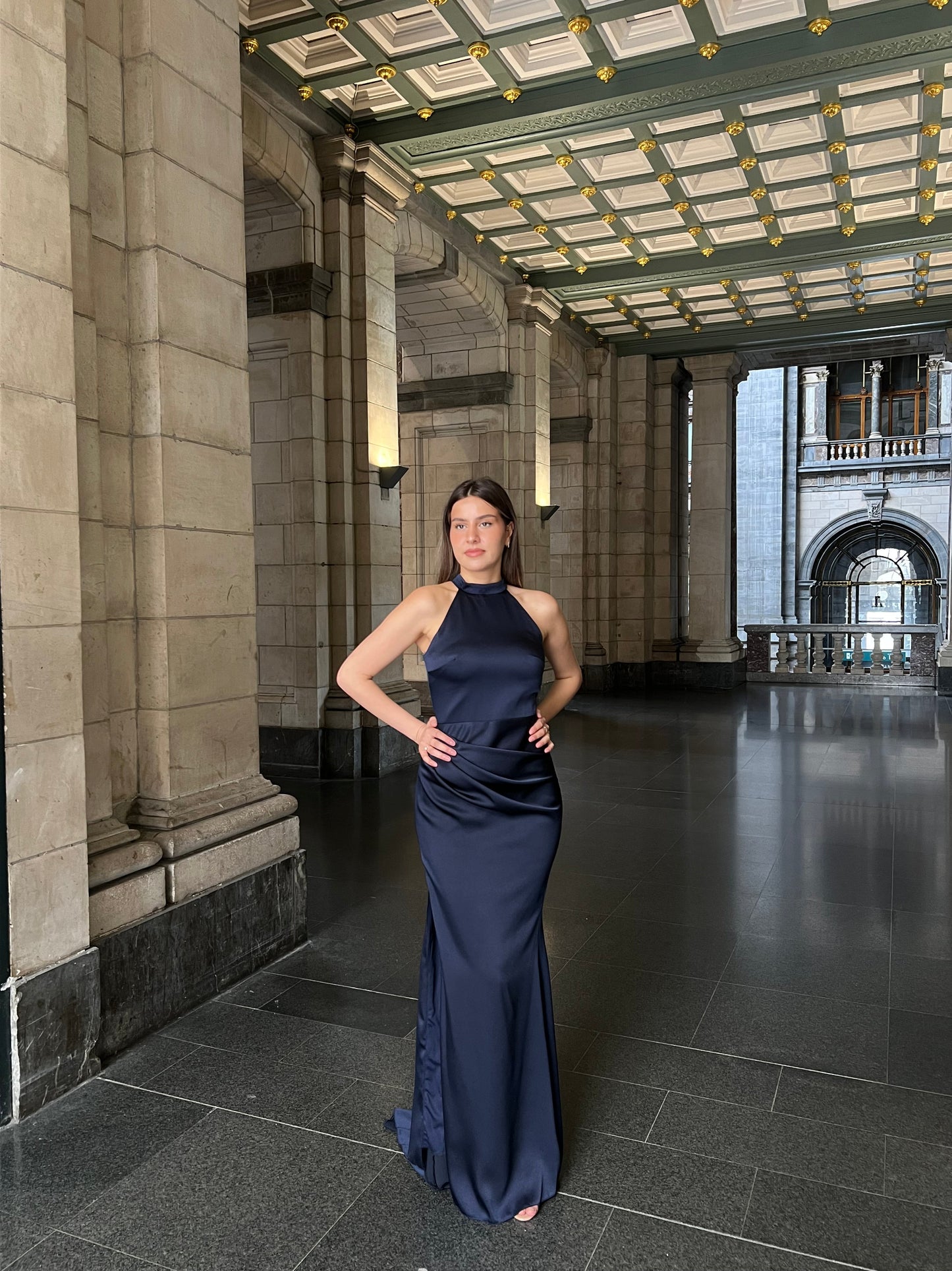 The Sophie dress navy blue