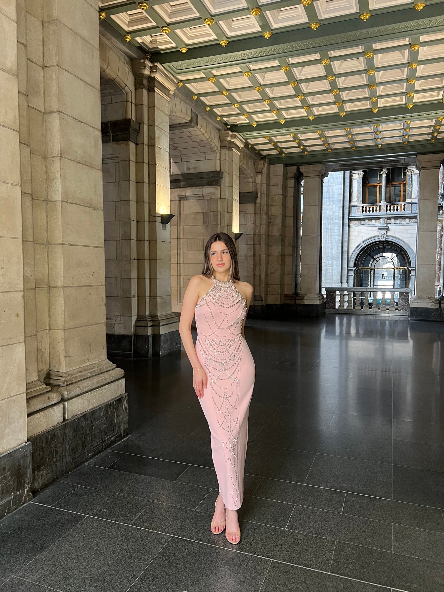The Elf dress soft pink