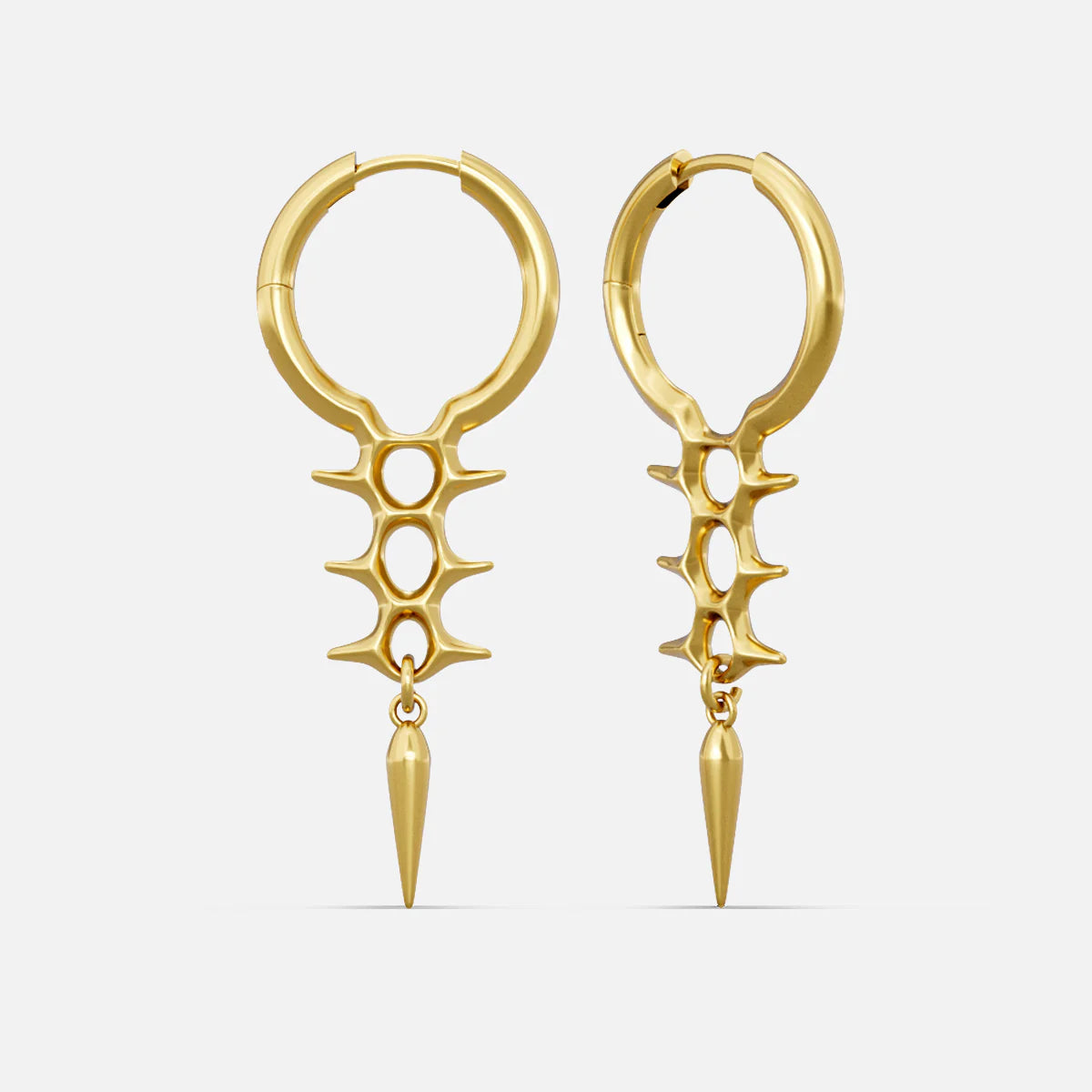 BIOMECH SPINE EARRINGS
