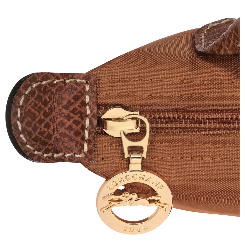 Le Pliage Original Pouch with handle Cognac - Recycled canvas