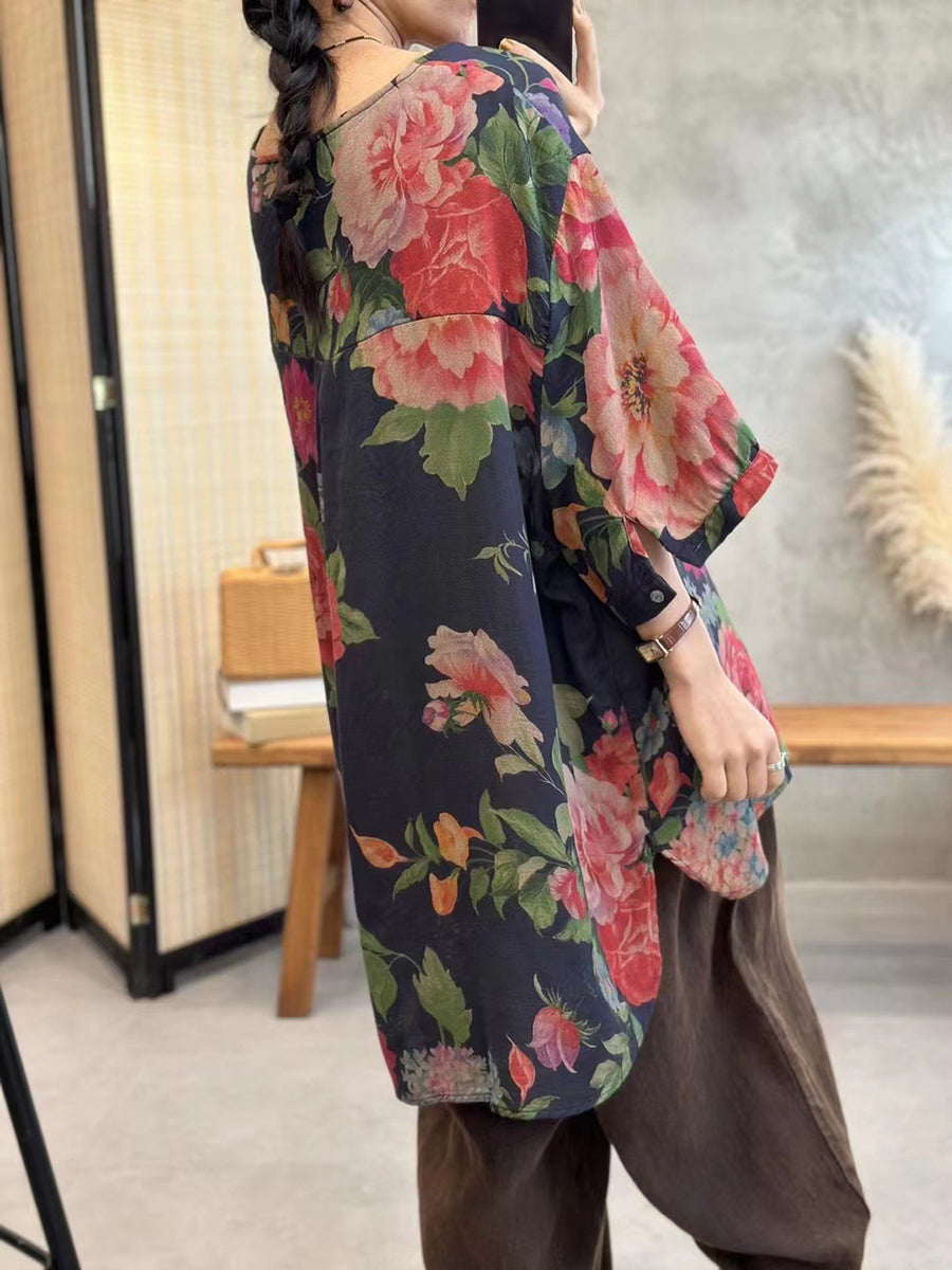 å¤§å°ºç¢¼å¥³æ¬¾å¤å­£ä¼éè±ç±æ£å¯¬é¬å¥é ­è¡«