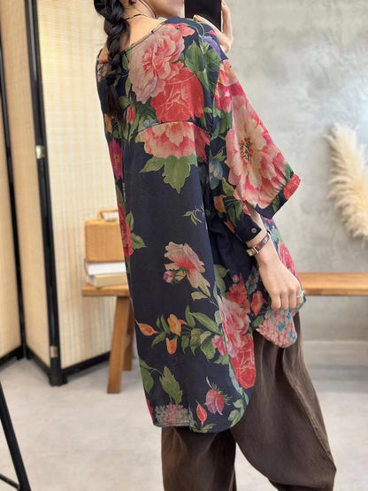å¤§å°ºç¢¼å¥³æ¬¾å¤å­£ä¼éè±ç±æ£å¯¬é¬å¥é ­è¡«