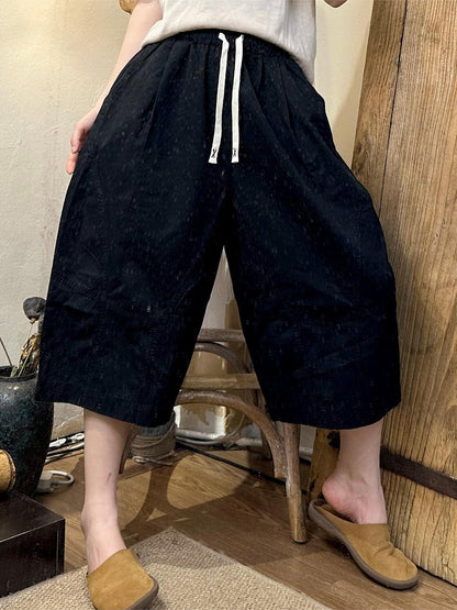 å¤§å°ºç¢¼å¥³æ¬¾å¤å­£ä¼éç´è²å¯¬é·è¤²