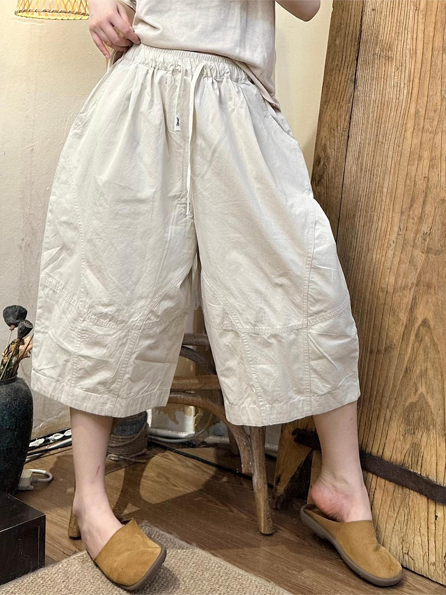 å¤§å°ºç¢¼å¥³æ¬¾å¤å­£ä¼éç´è²å¯¬é·è¤²