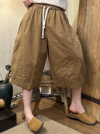 å¤§å°ºç¢¼å¥³æ¬¾å¤å­£ä¼éç´è²å¯¬é·è¤²