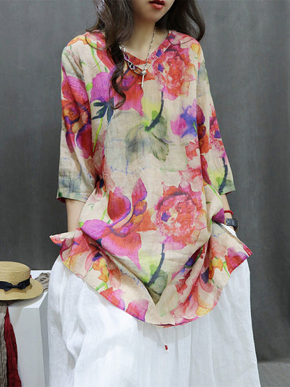 å¥³å£«æ¥å­£å¾©å¤è±æµ V é  100% è§éº»è¥¯è¡«