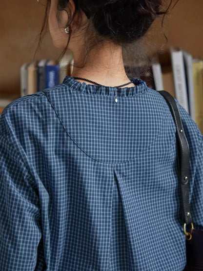 å¥³å£«æ¥å­£æ ¼ç´ V é  100% ç´æ£è¥¯è¡«