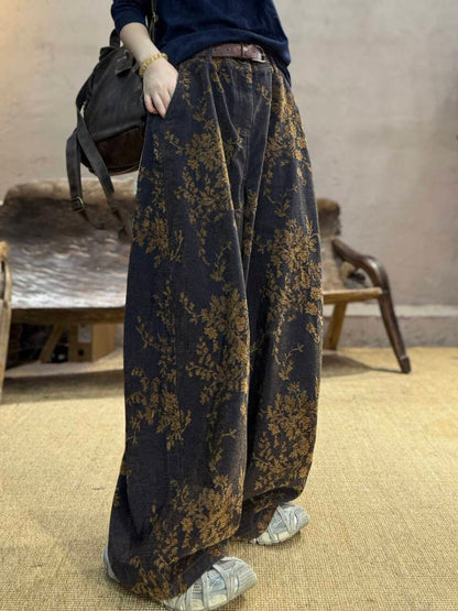 å¥³æ¬¾ç§å­£å¾©å¤è±æµç´æ£å¯¬è¤²