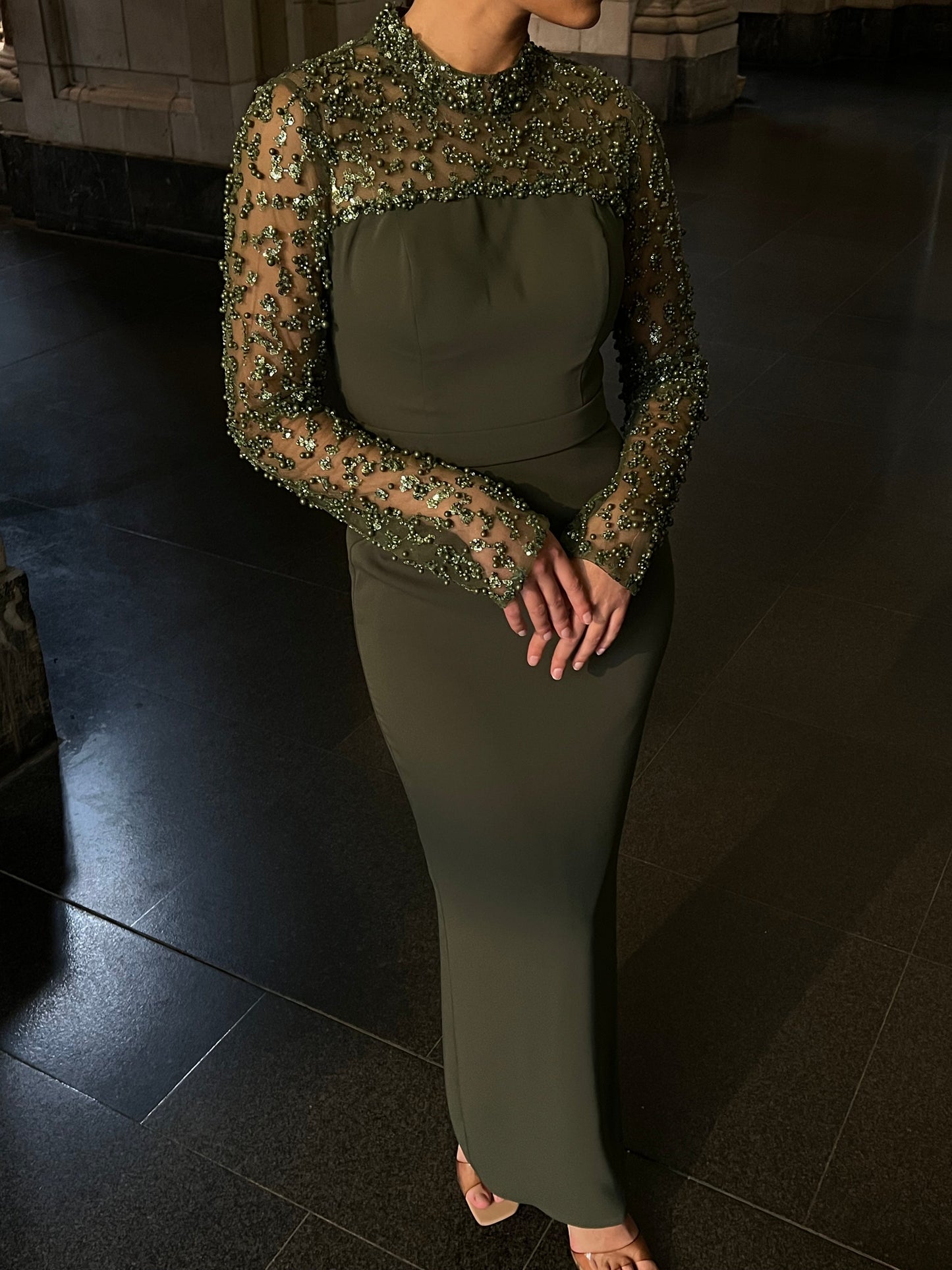 The Darla dress khaki
