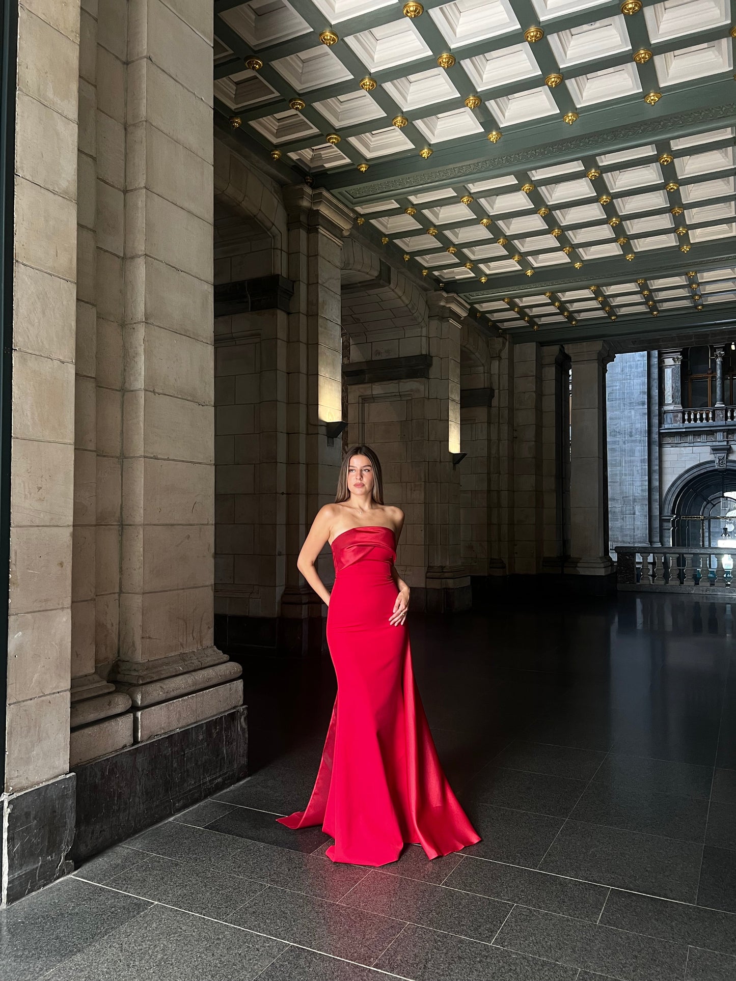 The Melina dress red