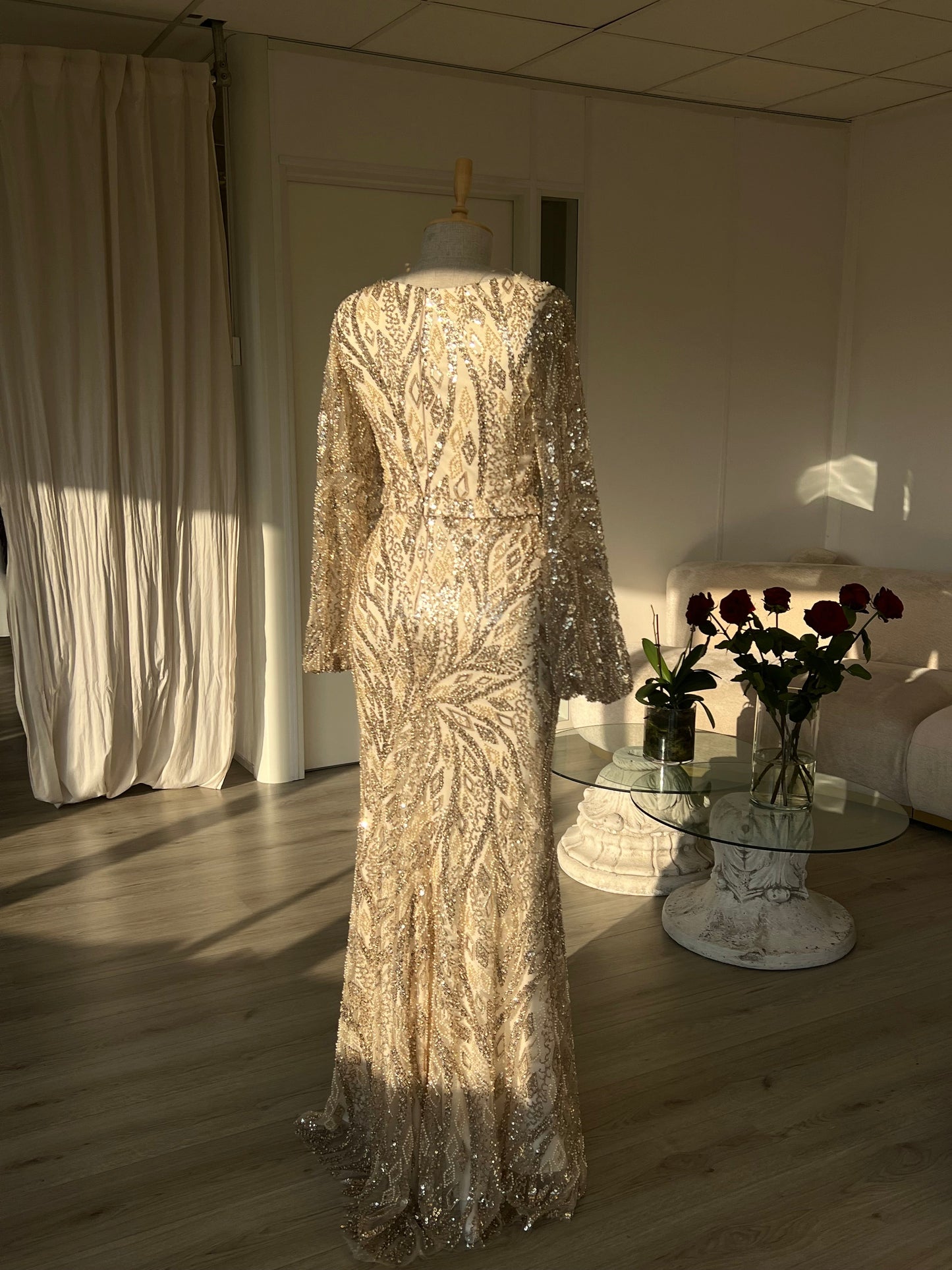 The Nehir dress gold