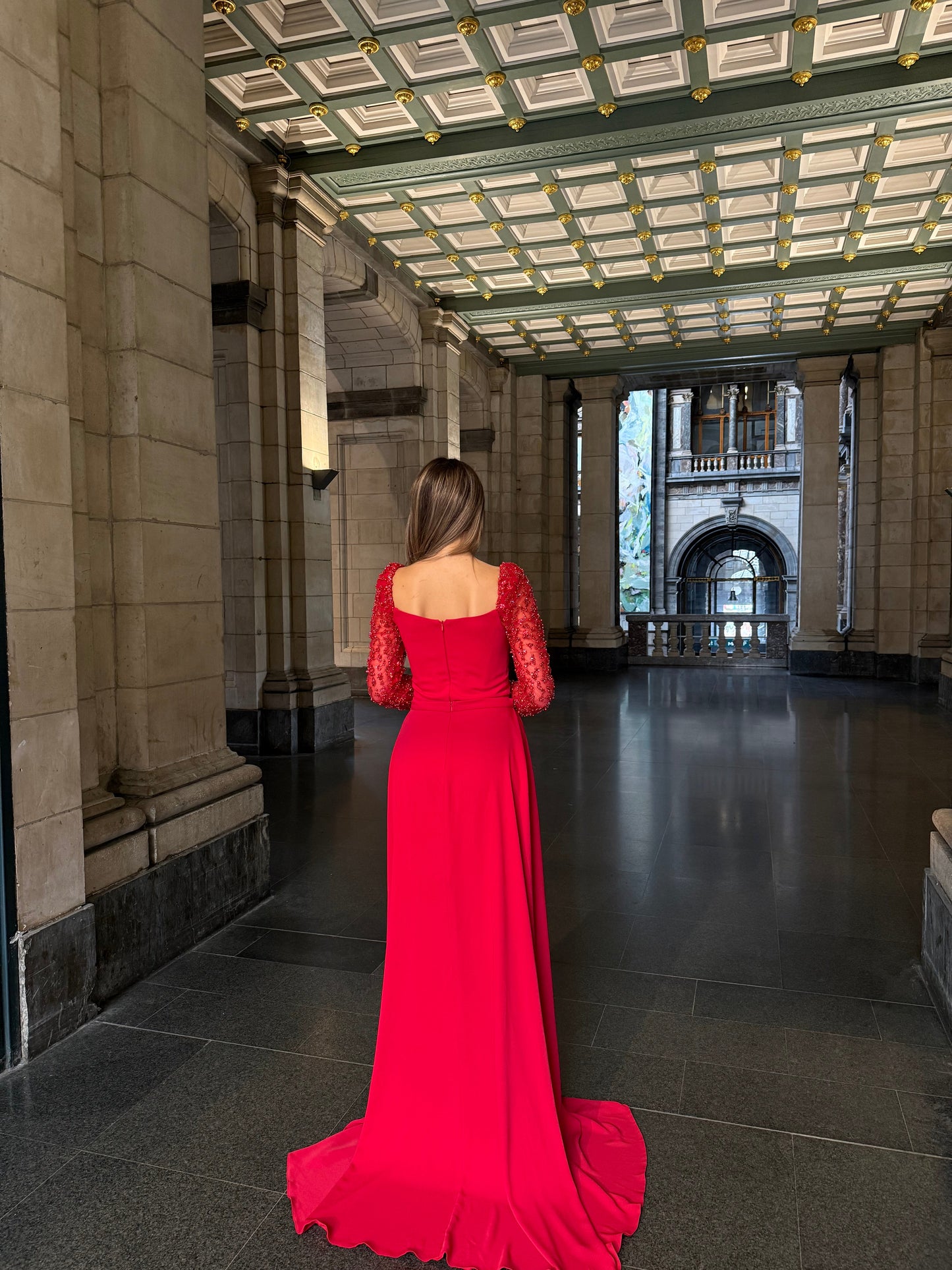 The Asena dress red