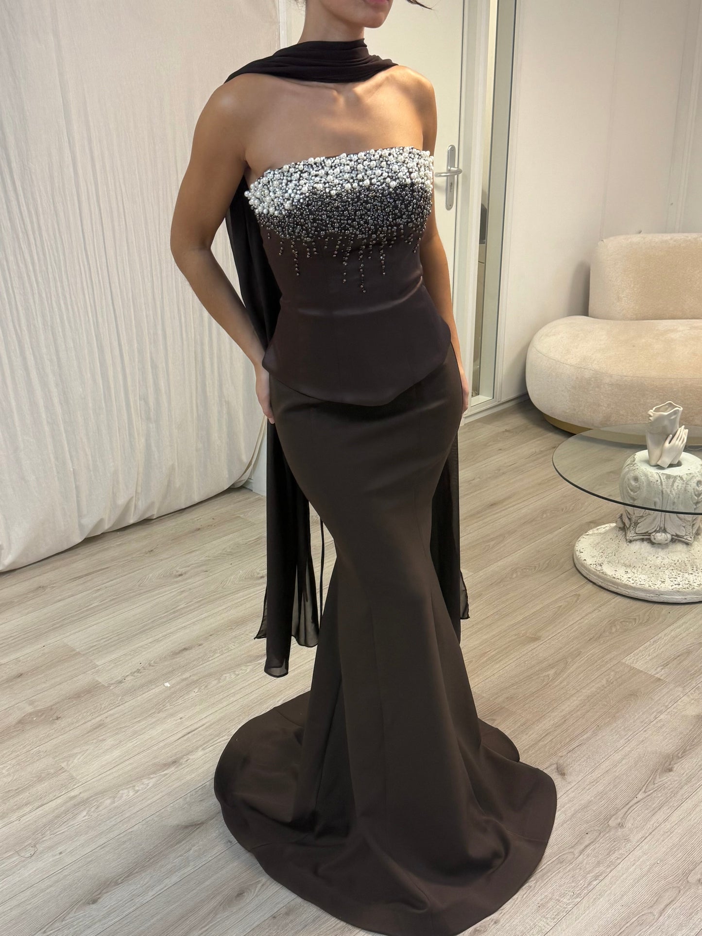 The Areya dress brown