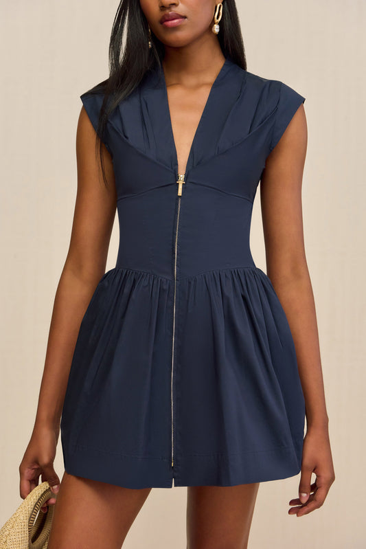 ROCCA DRESS - DEEP LAKE