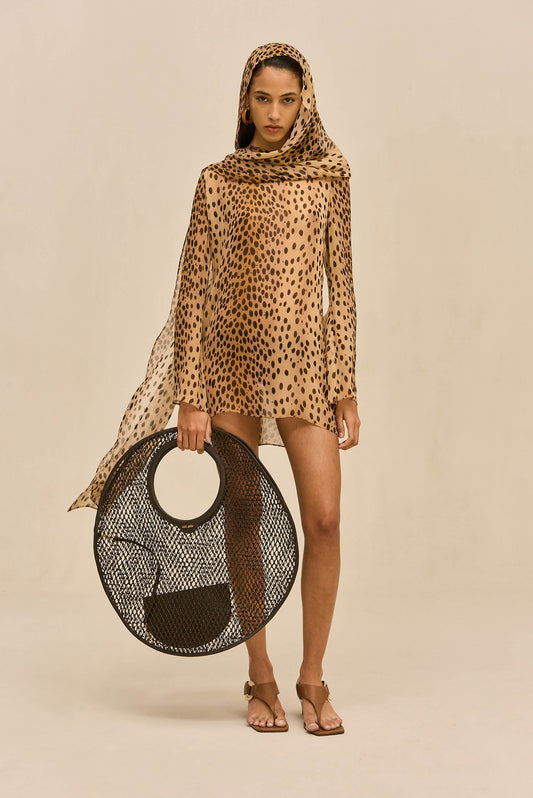 BEAUX COVER UP DRESS - CHEETAH