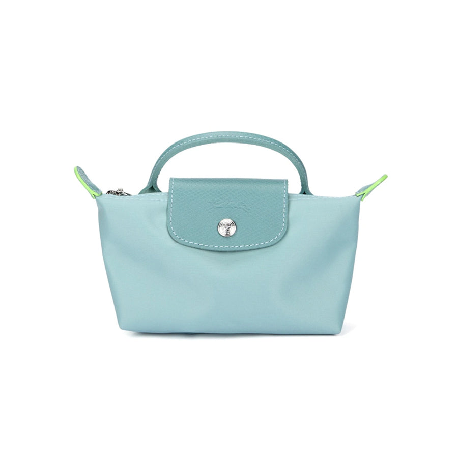 Le Pliage Original Pouch with handle Lake Blue - Recycled canvas