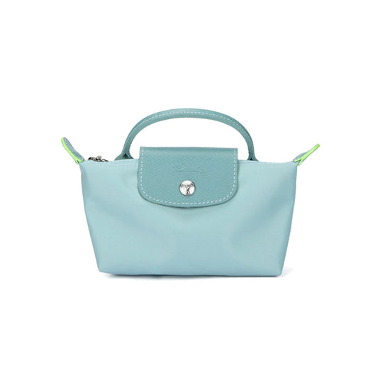 Le Pliage Original Pouch with handle Lake Blue - Recycled canvas