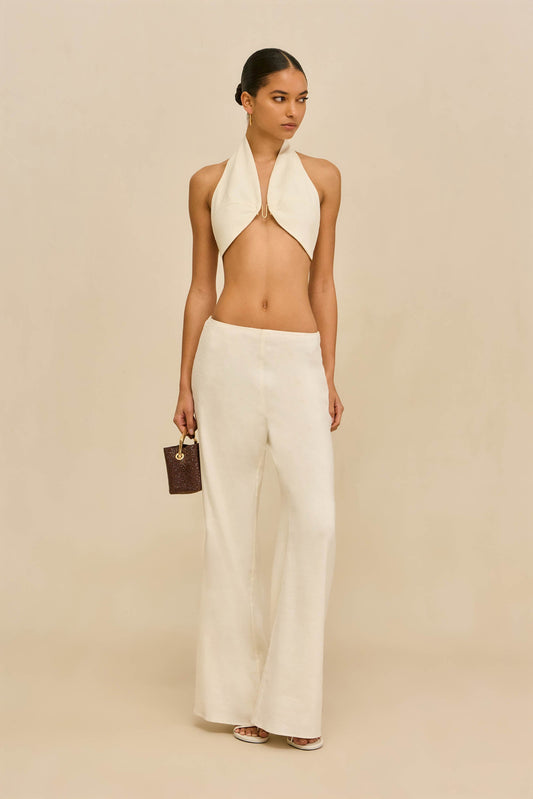 KORA PANT - OFF WHITE LINEN