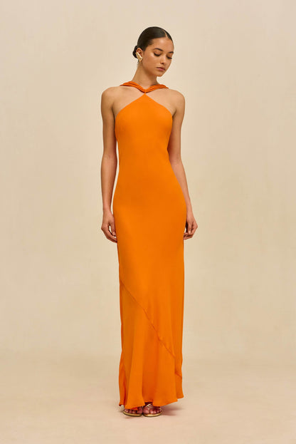 PHEOBE GOWN - PERSIMMON