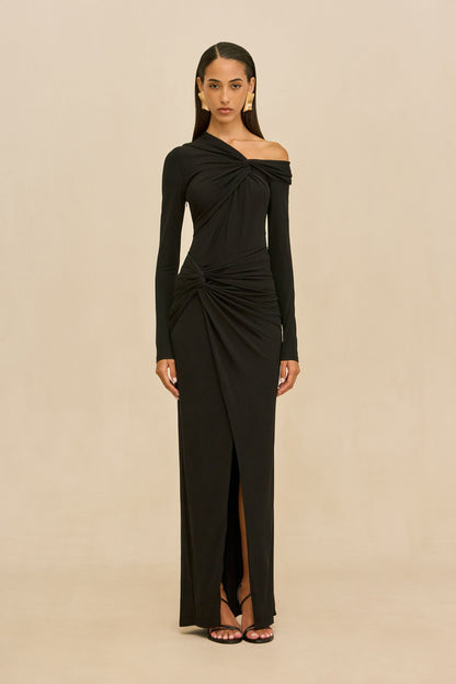 DELAINEY GOWN - BLACK