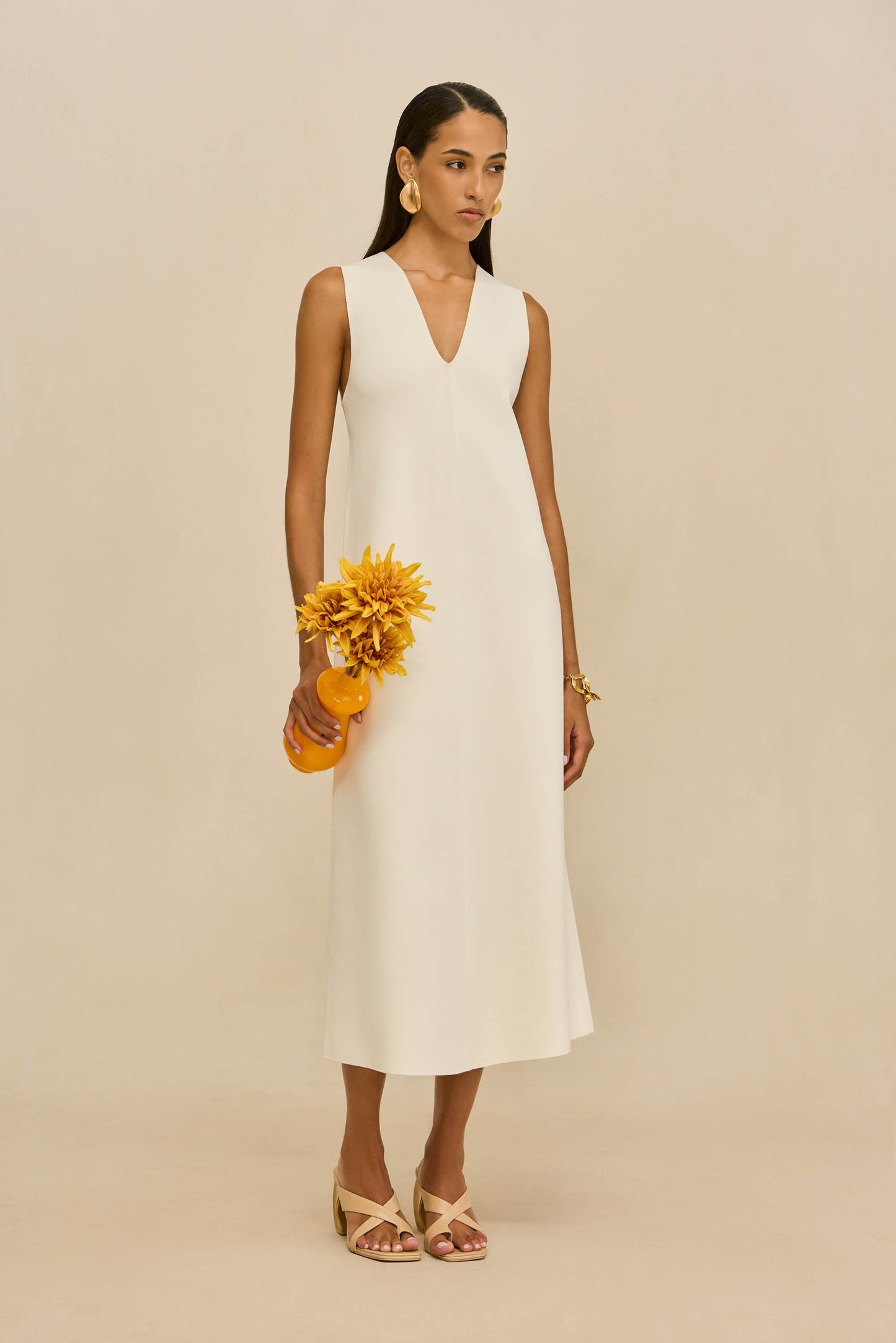 VIOLLET KNIT DRESS - OFF WHITE