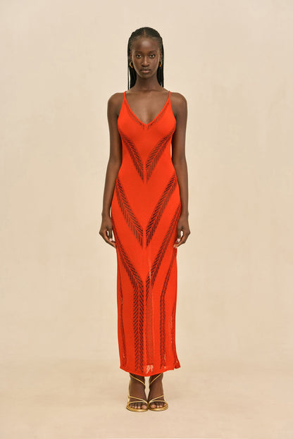 ELZA KNIT DRESS - CANYON