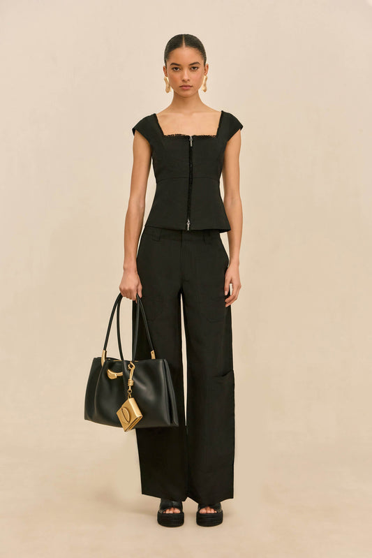 WYNN LOW RISE PANT - BLACK