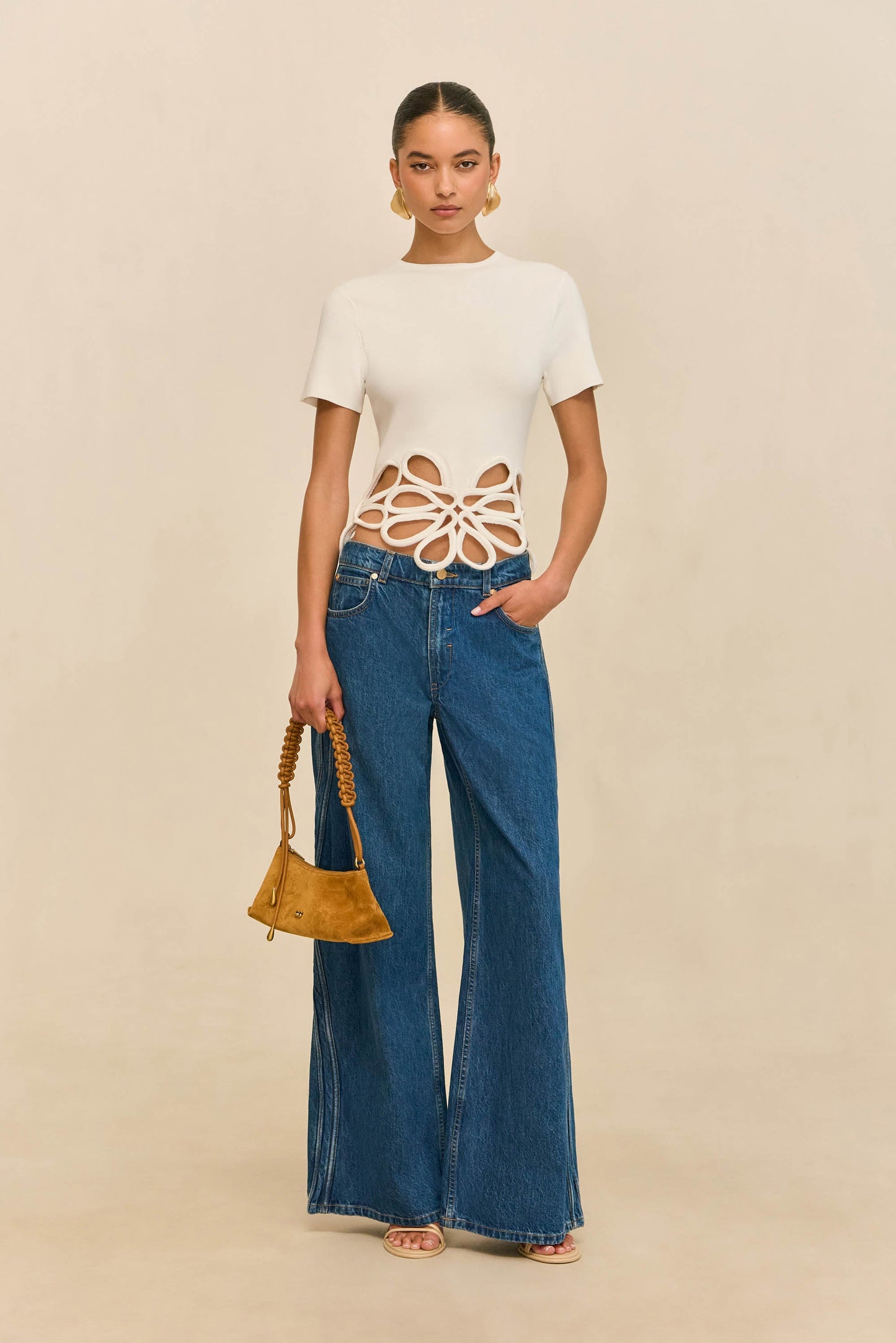 ERES KNIT TOP - OFF WHITE