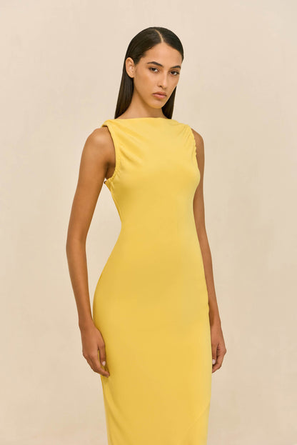 CELESTINA GOWN - CANARY