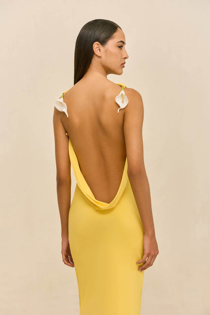 CELESTINA GOWN - CANARY