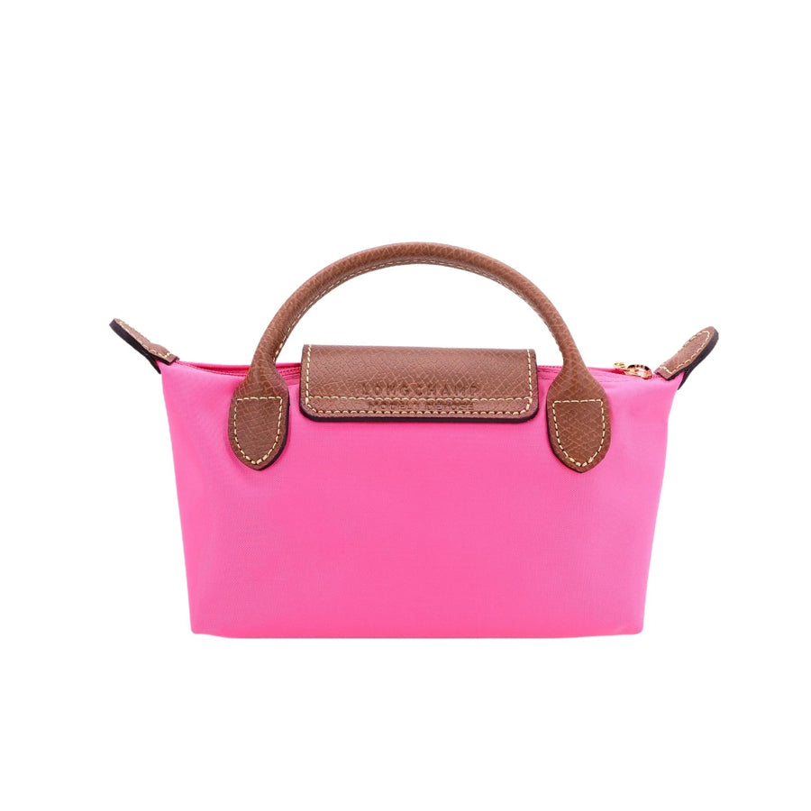 Le Pliage Original Pouch with handle Barbie Pink - Recycled canvas