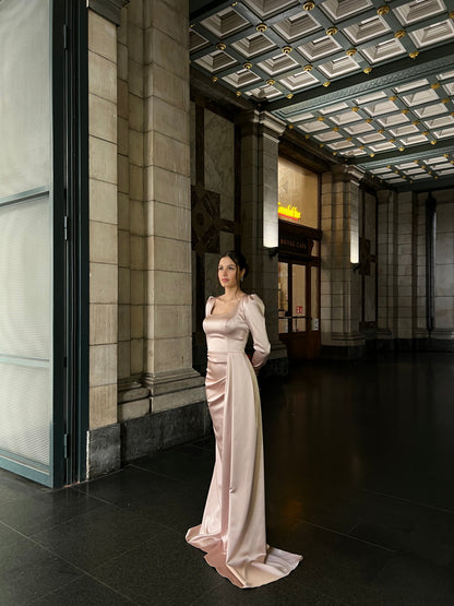 The Melina dress soft pink