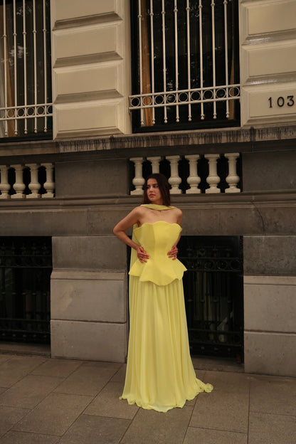 The Denola dress yellow