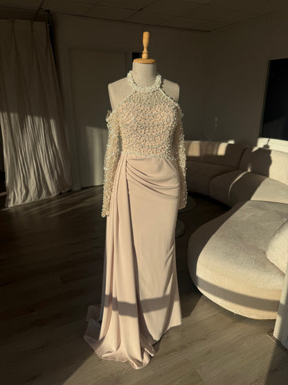 The Pearla dress beige