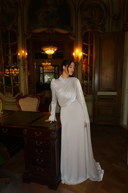 The Dua dress beige