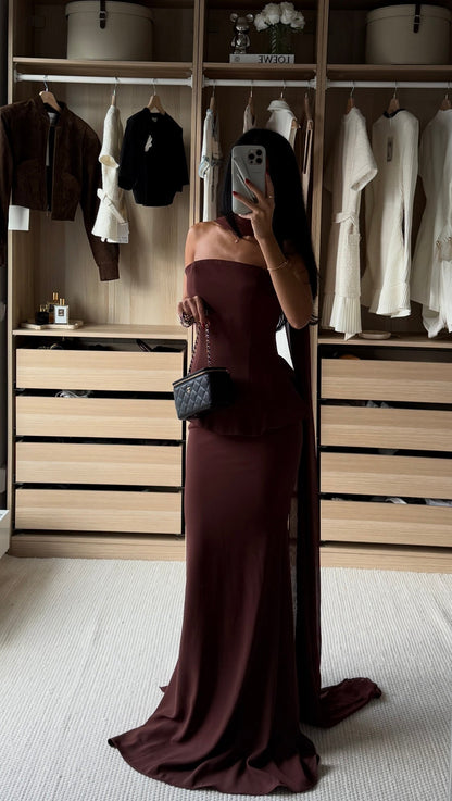 The Venora dress brown