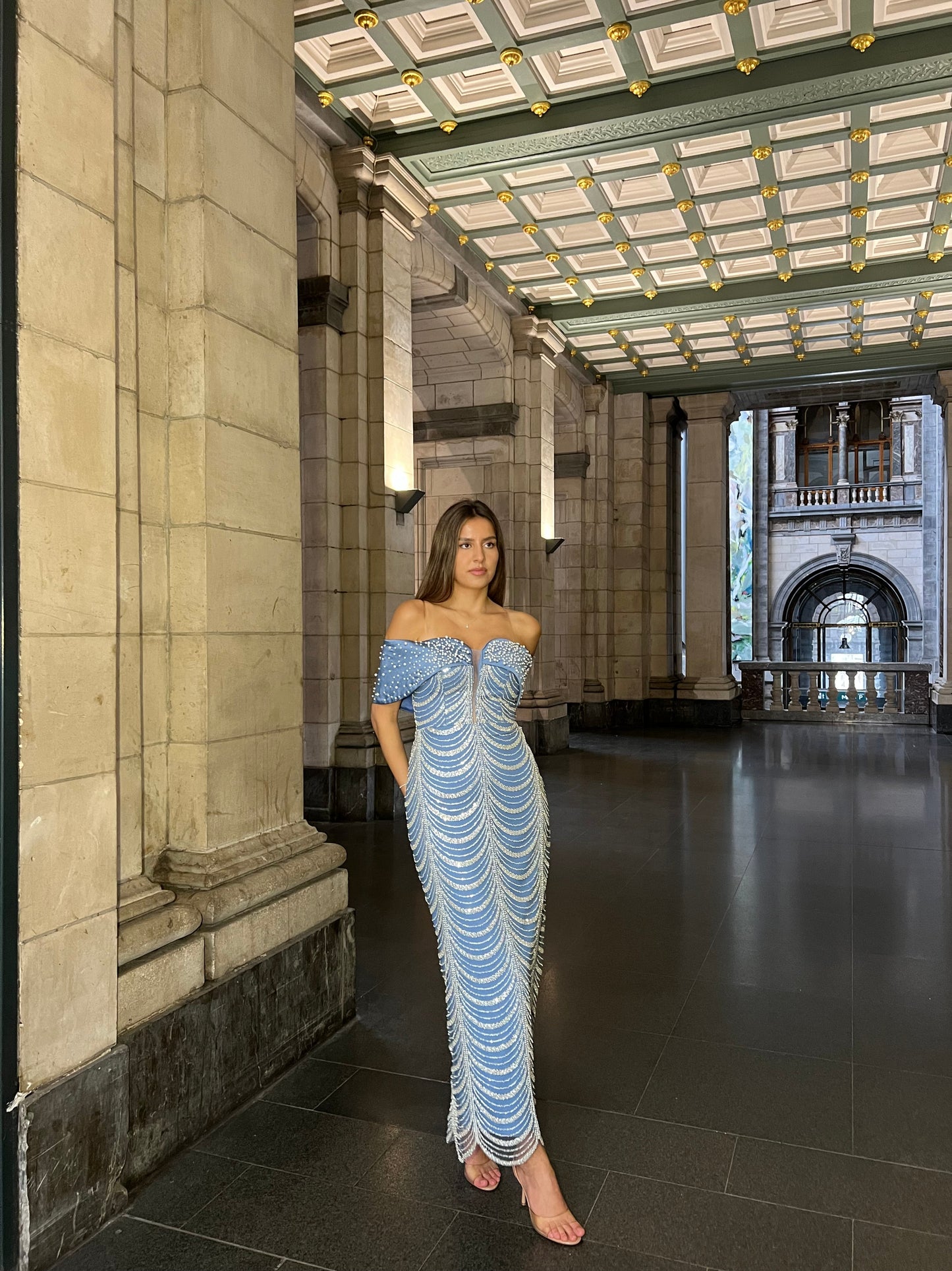 The Senne dress blue