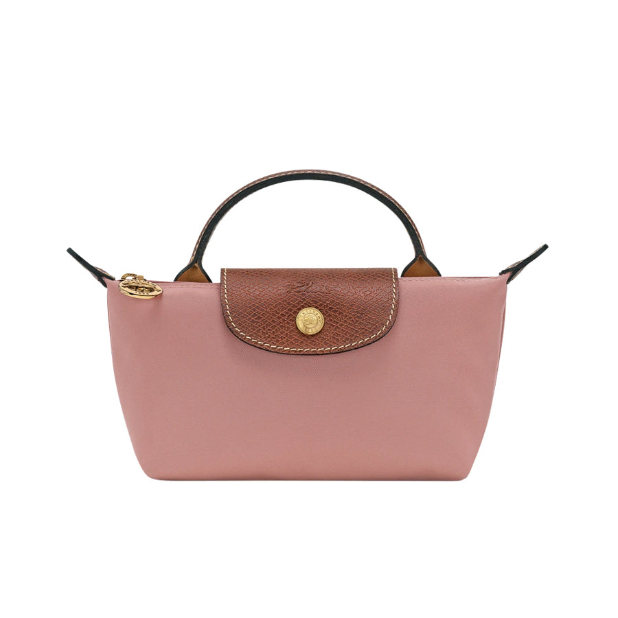 Le Pliage Original Pouch with handle Pink Tea - Recycled canvas