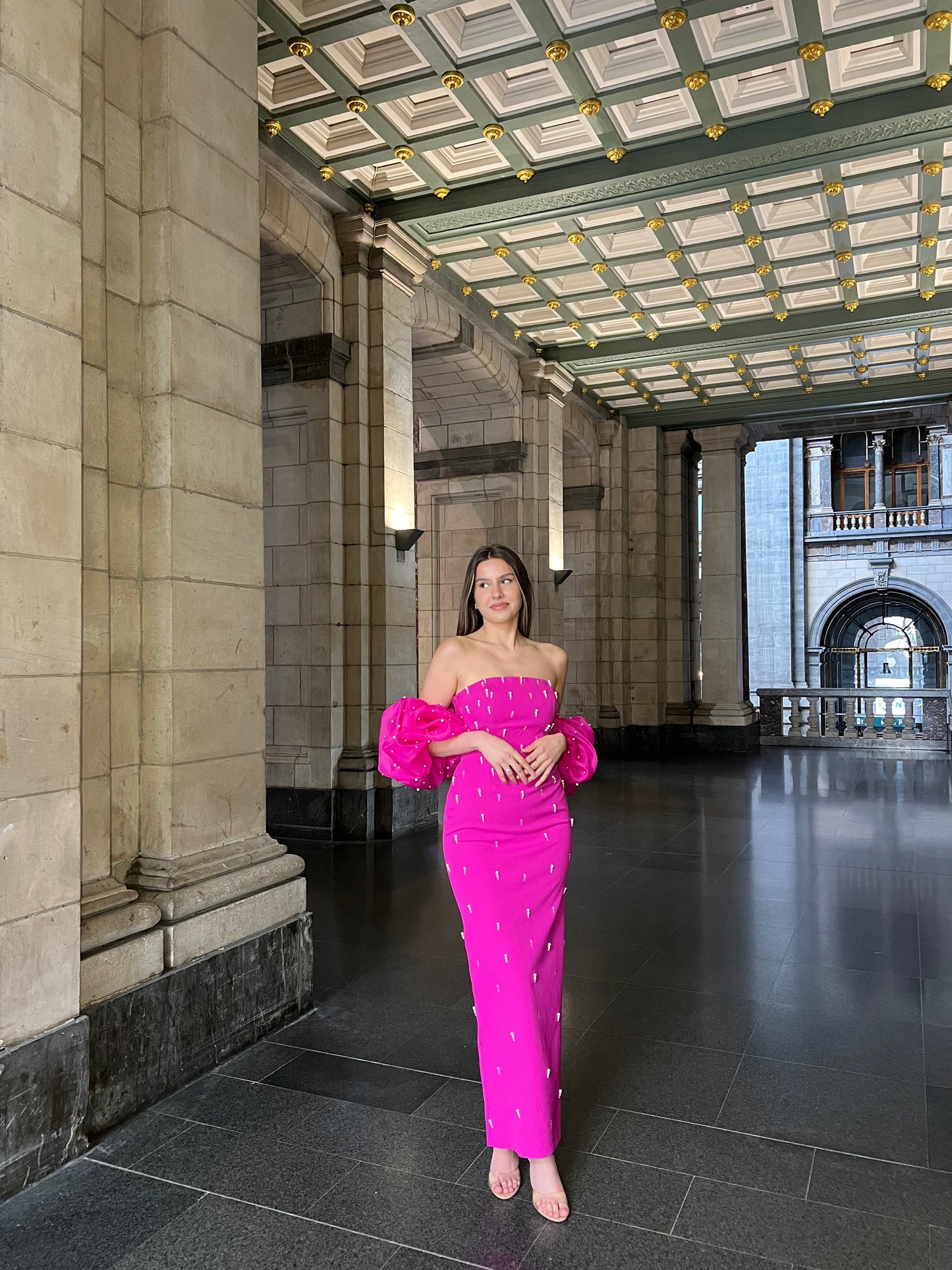 The Marilyn dress fushia