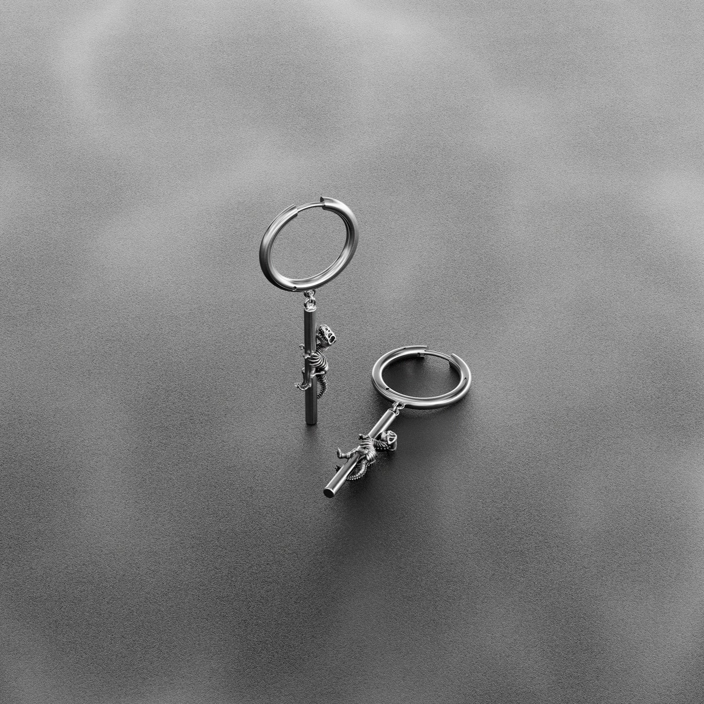 ANCIENT DRAGON FOSSIL EARRINGS