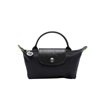 Le Pliage Original Pouch with handle Eco-Friendly Black - Recycled canvas
