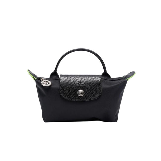 Le Pliage Original Pouch with handle Eco-Friendly Black - Recycled canvas